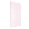 GALPADA A6 Pink Semi-Transparent Acrylic 6-Hole Binder Cover view 1