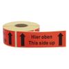 Labelident Warning Labels 150 x 50 mm – “This Side Up” Package Stickers, 1,500 Roll Labels view 4
