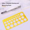 HOMOBABE Orange Transparent Plastic Circle Stencil view 4