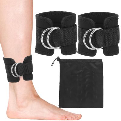 Ciieeo Adjustable Nylon Ankle Straps for Glute Activation with Secure Foot Cuffs, 1 Set for Gym Fitness Training and Indoor Workouts