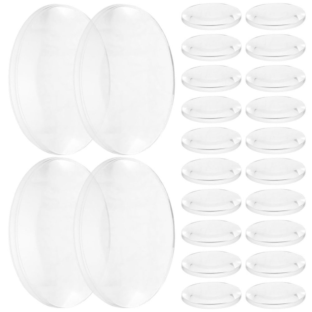 COOPHYA 50 Transparent Double-Convex Acrylic Lenses for Physics and Optical Experiments