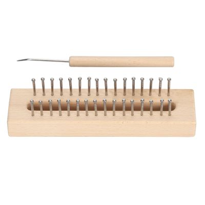 Rengue Wooden Knitting Loom Set with Crochet Hook for Scarves, Socks & Hats