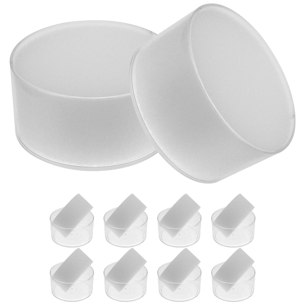Luxshiny Finger Moisturizers for Precise Money Counting, 10-Piece Plastic Sponge Cups