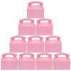 HOMOCONO Pink Gable Boxes, 10-Pack, Paper Cake Packaging view 1