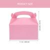 HOMOCONO Pink Gable Boxes, 10-Pack, Paper Cake Packaging view 2
