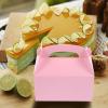 HOMOCONO Pink Gable Boxes, 10-Pack, Paper Cake Packaging view 4