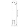Metal Shepherd's Hooks for Garden Lanterns view 2