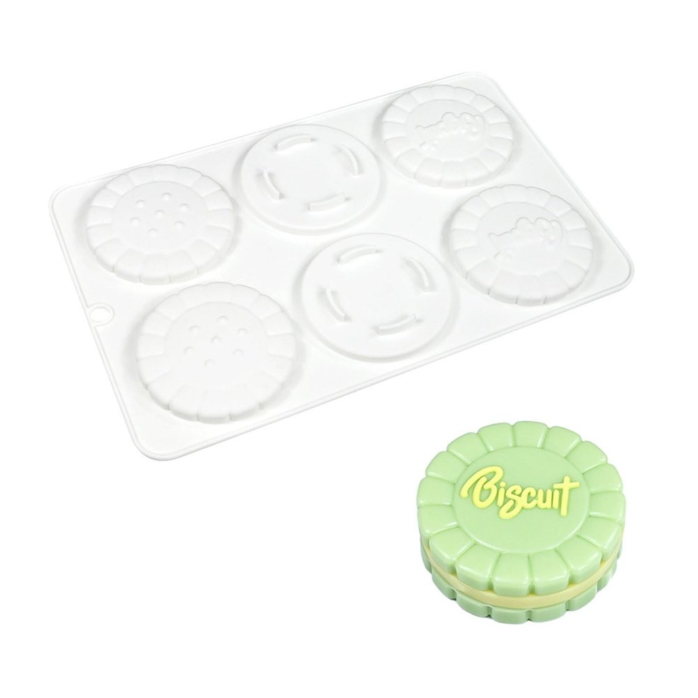 Piceioep 6-Cavity Silicone Cake Mold, Child-Friendly Baking Accessory for Oven, Freezer and Microwave