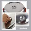 ABOOFAN Stainless Steel Food Covers, 2 pcs, with Splash Guard, Raised Covers for Plates and Bowls view 4