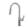 ZXLIHS Polished Copper Water-Saving Filter, Swivel Chrome Pull-Out Kitchen Faucet view 1