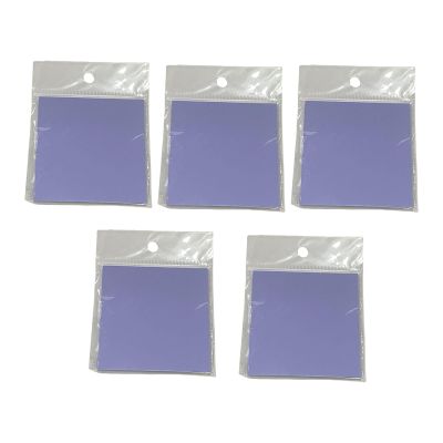 5-Pack Transparent Waterproof Sticky Note Pads, Macaron Colors