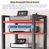 Height-Adjustable High-Fidelity Audio Rack with Casters view 4