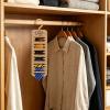 Wooden Tie Holder for Closet view 3
