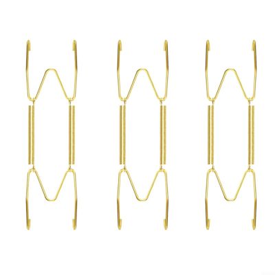 CashMuch Gold Plated Plate Hangers for Wall Decoration, Set of 3