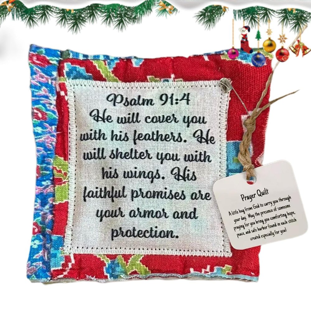 Kohnupierkt Prayer Quilt with Wooden Cross