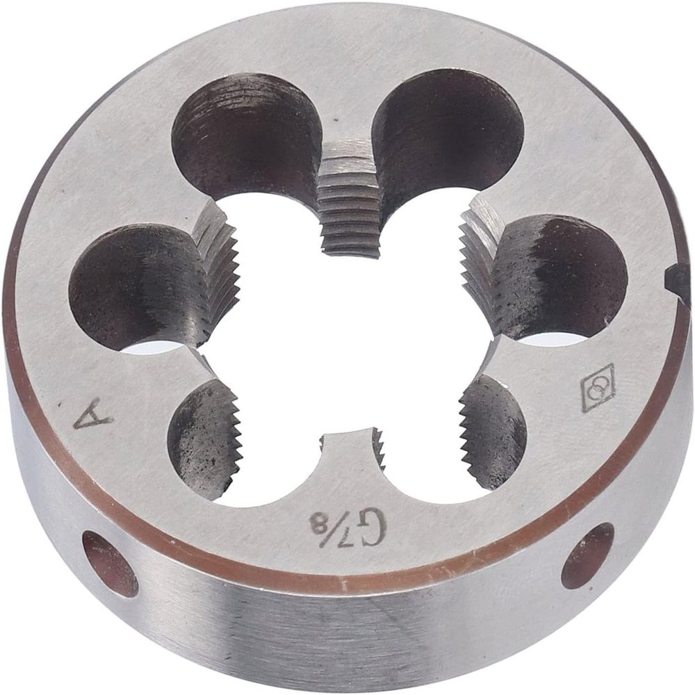 Right-Hand G 7/8 Threading Die, Alloy Steel Pipe Thread Cutter for Steel, Iron and Aluminum