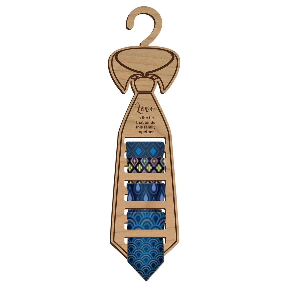 Wooden Tie Hanger & Belt Organizer