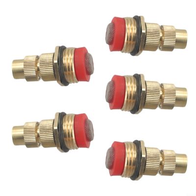 5 x Misting Nozzles for Irrigation, Misting, Cooling and Humidification, Compatible with 1/2 in DN15 Threaded Fittings