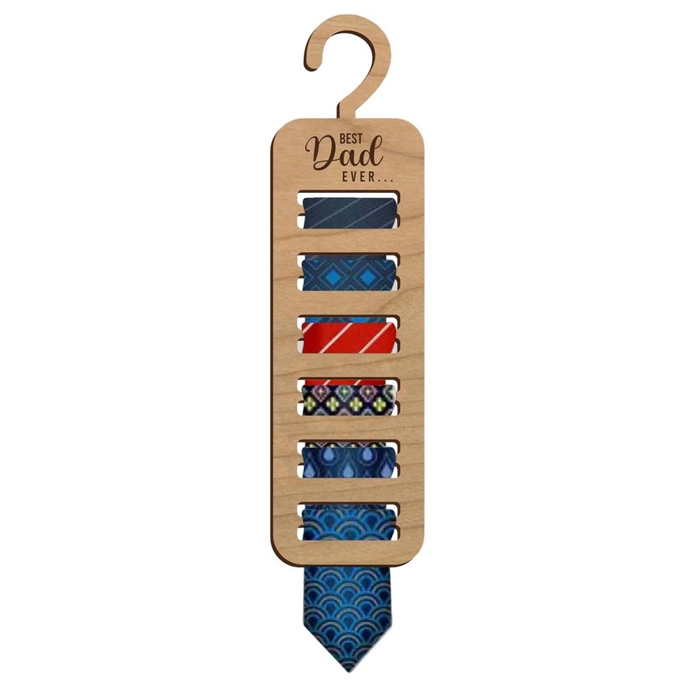 Wooden Tie Holder for Closet