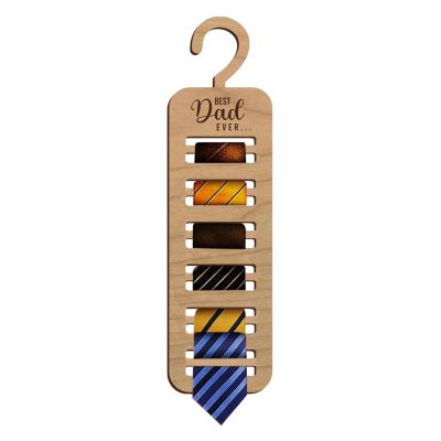 Wooden Tie Organizer for Closet