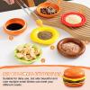 Burger Plate Set, 6-Piece Stackable Burger Bowls view 2