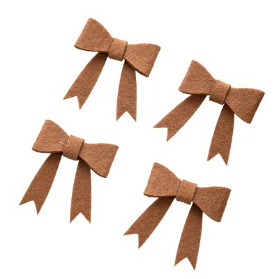 Craft Holiday Bow Decorations with Needle Accents