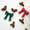 Craft Holiday Bow Decorations with Needle Accents view 4