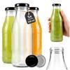 SUPERBUTELKI.PL 5-Pack 500 ml Glass Bottles for Juice, Water, Milk, and Liqueur view 1