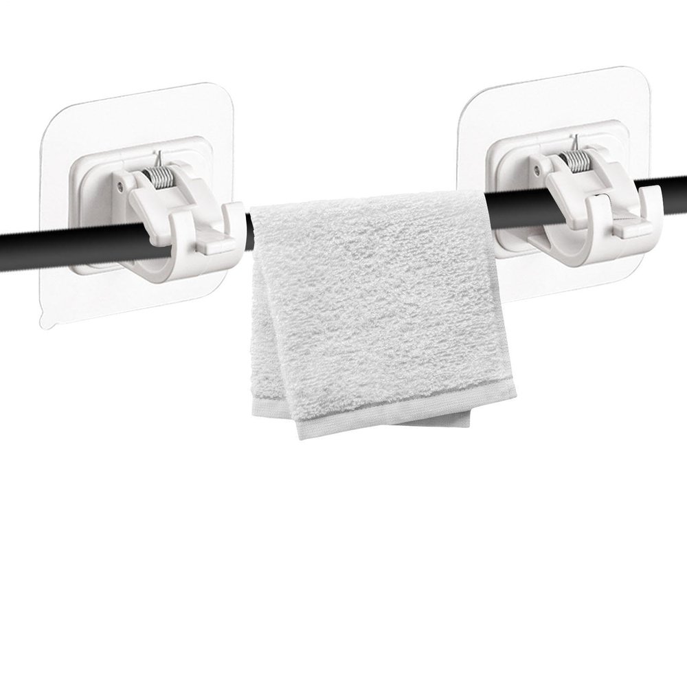 Self-Adhesive Curtain Rod Holder