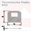 Mirror Eyelet 870/6, Zinc-Plated Iron, 40 x 30 mm view 3