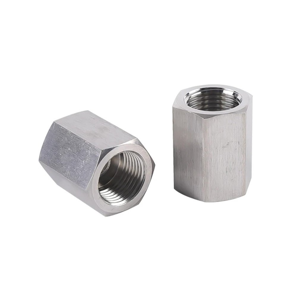 BYLSAGWHT 1-Piece 1/2"–3/4" BSPP Female-to-Female Stainless Steel Socket, High-Pressure Brass Hose Fitting