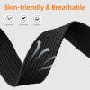 Harikiri Braided Nylon Band Compatible with Fitbit Inspire 3/2/1, Elastic view 4