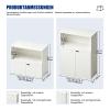 Wooden Filing Cabinet with Doors and Combination Lock view 2
