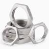VWWJCCRO 10-Pack Female-Threaded Hex Lock Nuts, 304 Stainless Steel, M22 x 1.5, Silver view 1