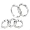 VWWJCCRO 10-Pack Female-Threaded Hex Lock Nuts, 304 Stainless Steel, M22 x 1.5, Silver view 4