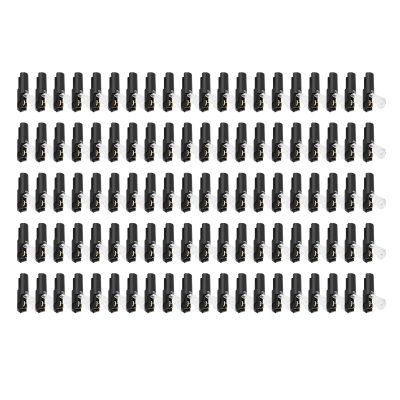 100 Wire Connectors, 1-Pole Quick-Splice Terminals, 300 V, 9 A, for 20–22 AWG Solid or Flexible Stranded Wire