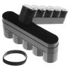 Black Plastic Film Canister Holder, 5-Roll Storage Box view 1