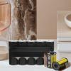 Black Plastic Film Canister Holder, 5-Roll Storage Box view 4