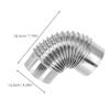 Stainless Steel Chimney Elbow for Wood-Burning Stove, Indoor Smoke Exhaust view 2