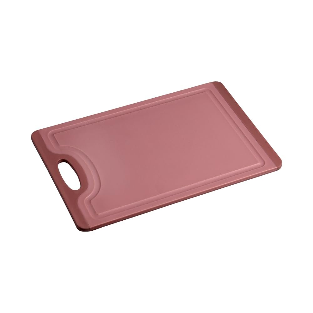 KESPER | Cutting Board with Non-Slip Feature, Plastic, Size: 29.5 x 19.5 x 0.75 cm, Color: Red | 30846