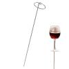 Garden Wine Glass Holder with Ground Spike view 1