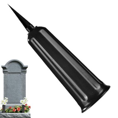 Cemetery Vase with Ground Spike - Memorial Flower Holder