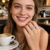 Zunetsutock Open Copper Ring - Mother Ring with Child Footprint Design view 2