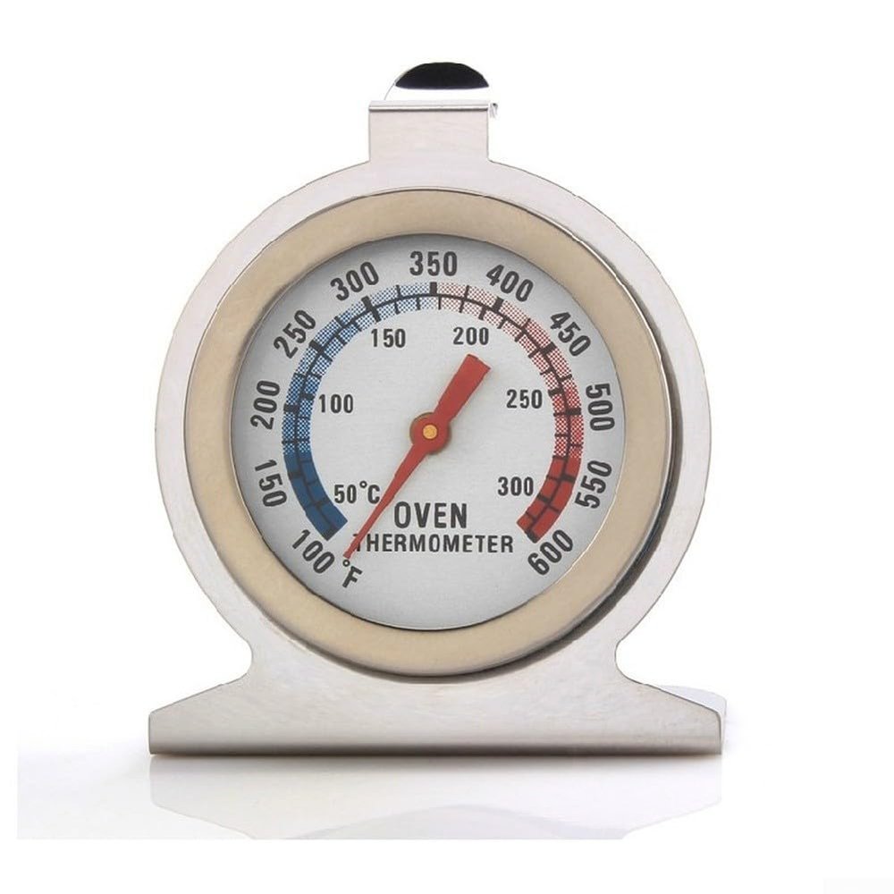 Stainless Steel Oven Thermometer with Dual Scale Display