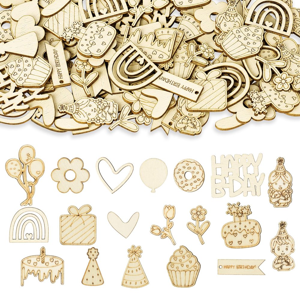 AOOTE Birthday Table Decor Wood