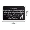 Engraved Metal Wallet Insert Card view 3