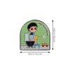 5-Minute Hourglass Timer for Boys and Girls in the Bathroom, Silent view 2