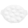 CLISPEED White Ceramic Snail Baking Mold Tray view 1