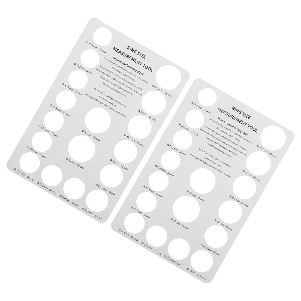 Zerodeko Ring Size Measuring Tool - 2 Pack