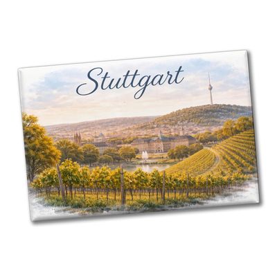Stuttgart Skyline Souvenir Magnet